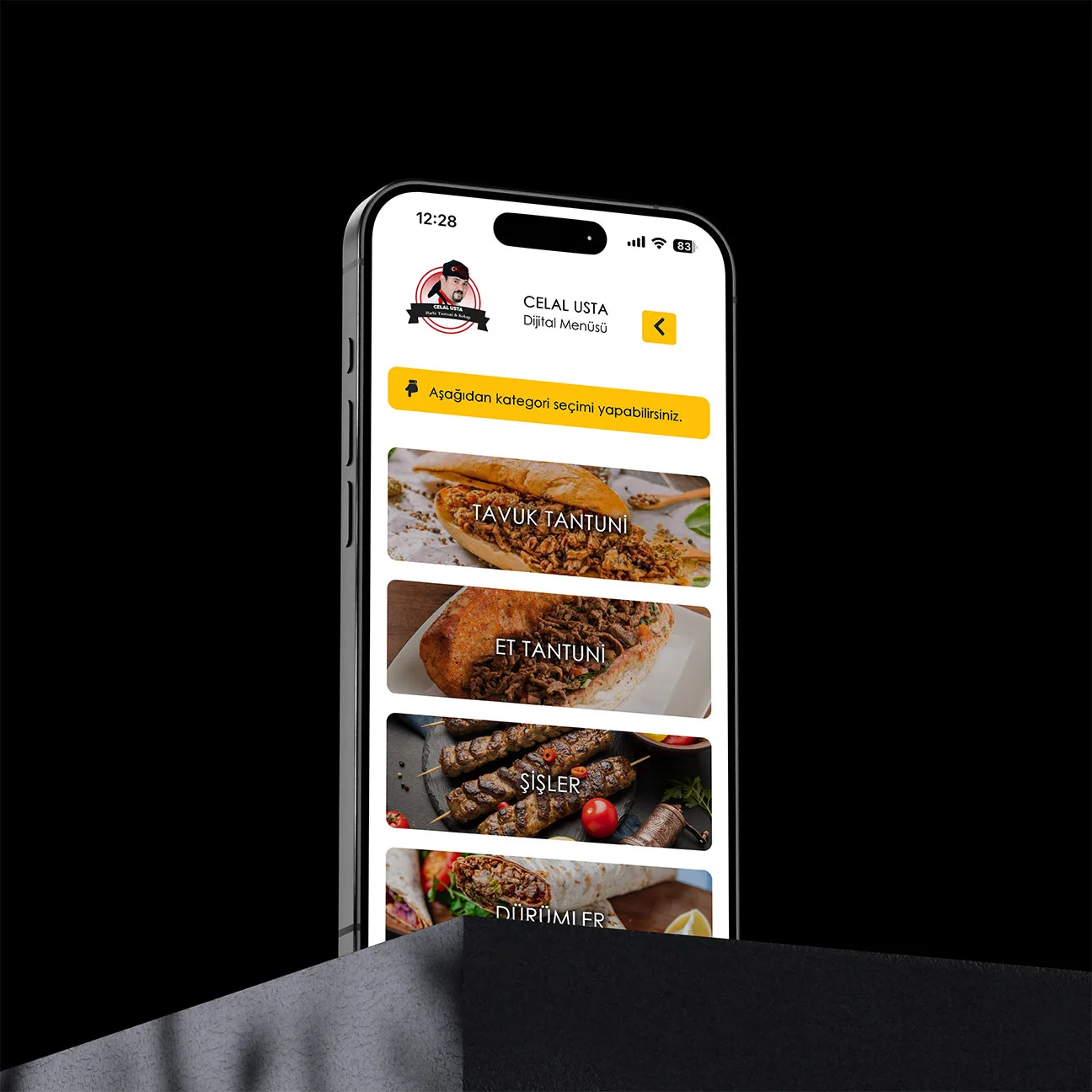 Harbi Tantuni Celal Usta QR Menü