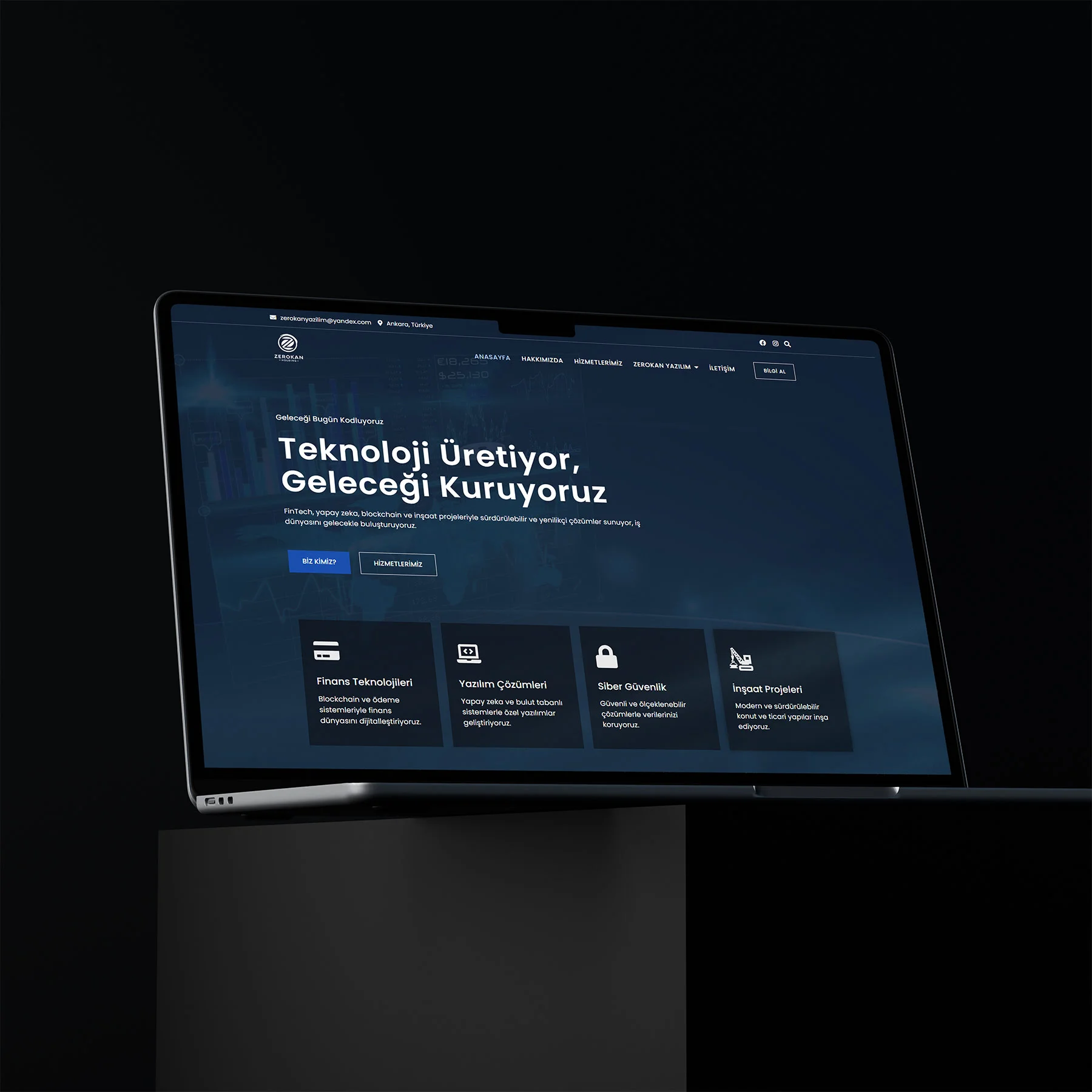 Zerokan Holding Web Sitesi